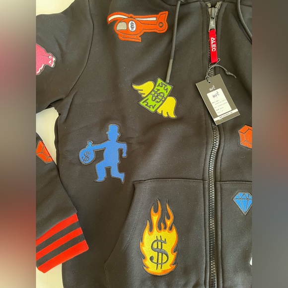 NWT Limited Edition Alec Monopoly All Patch Hoodie - Picture 9 of 13